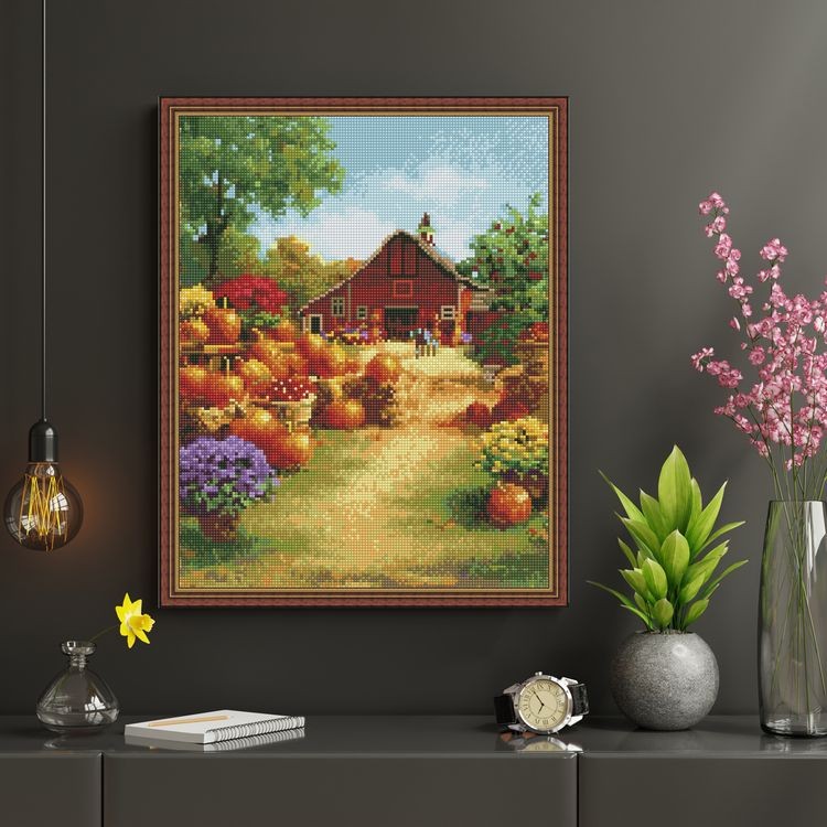 Алмазная вышивка «Осеннее великолепие» — картинка 5