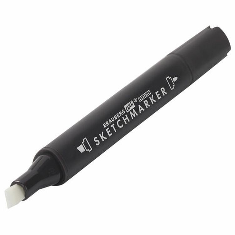 Маркеры для скетчинга двусторонние 1 мм - 6 мм BRAUBERG ART CLASSIC, цвет: серые цвета — картинка 6