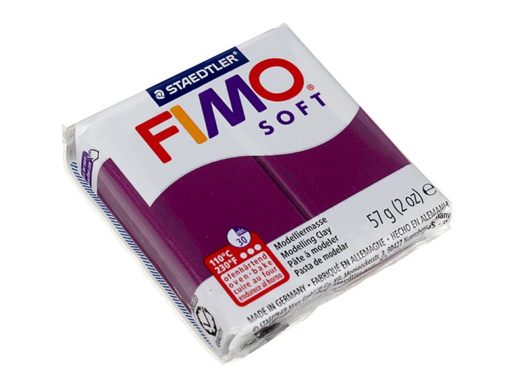 Полимерная глина FIMO Soft, цвет: королевский фиолетовый, 57 г — картинка 2