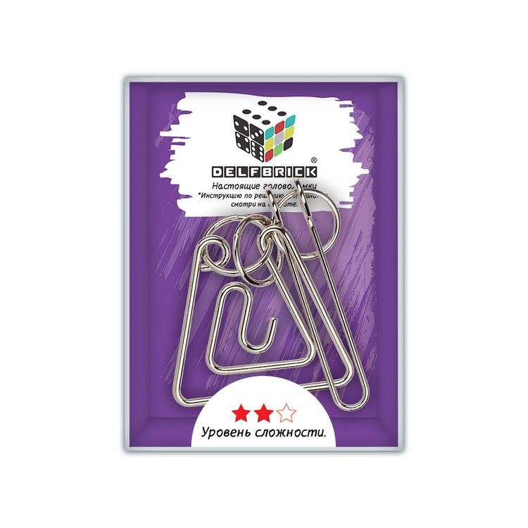 Головоломка металлическая Лабиринт, 5 элементов — картинка 2