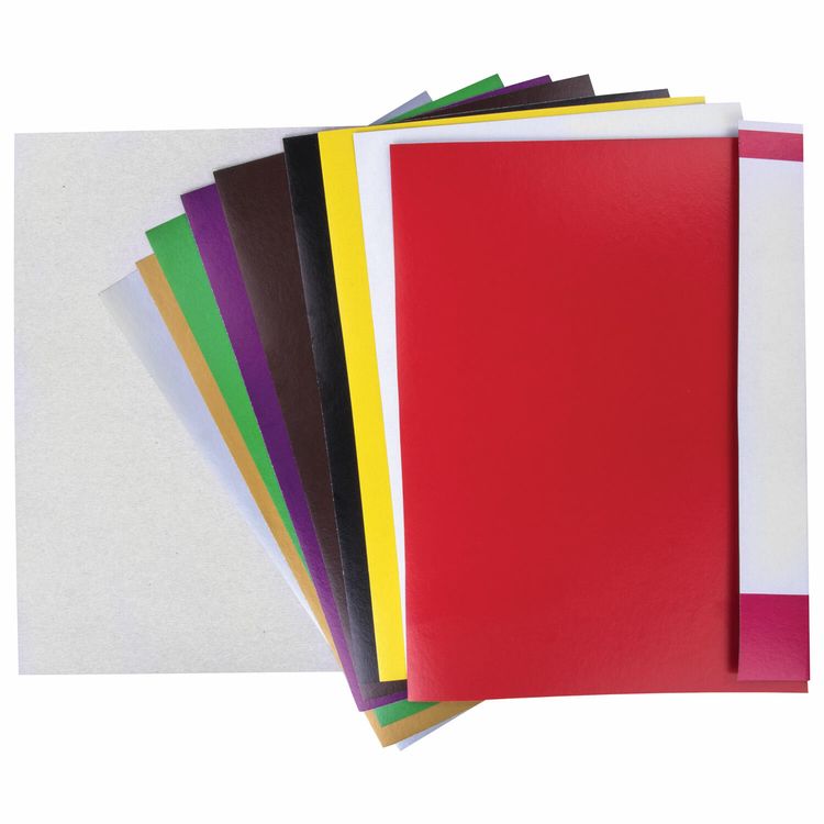 Картон цветной А4 мелованный (глянцевый) Маяк, 8 цветов, 10 листов, Brauberg — картинка 2