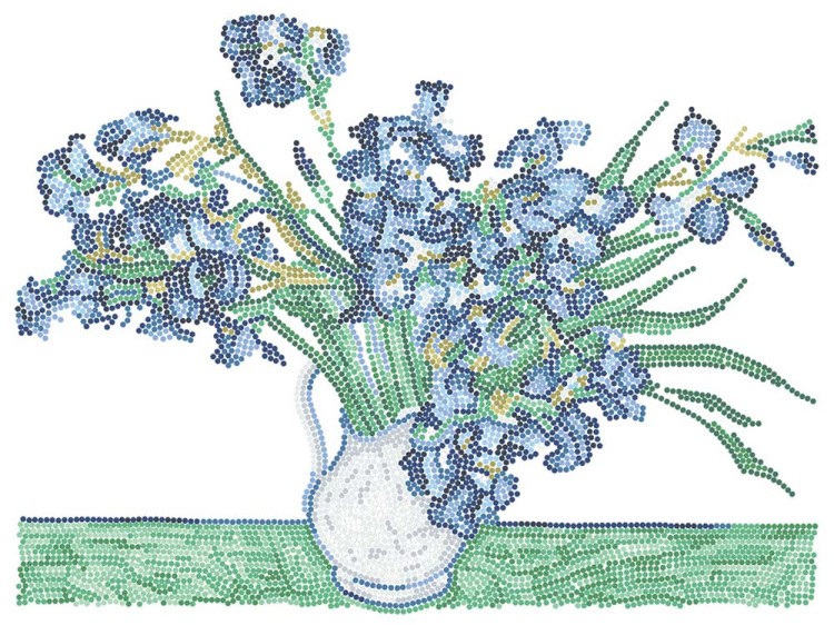 Алмазная вышивка «Ирисы, Винсент ван Гог» — картинка 2