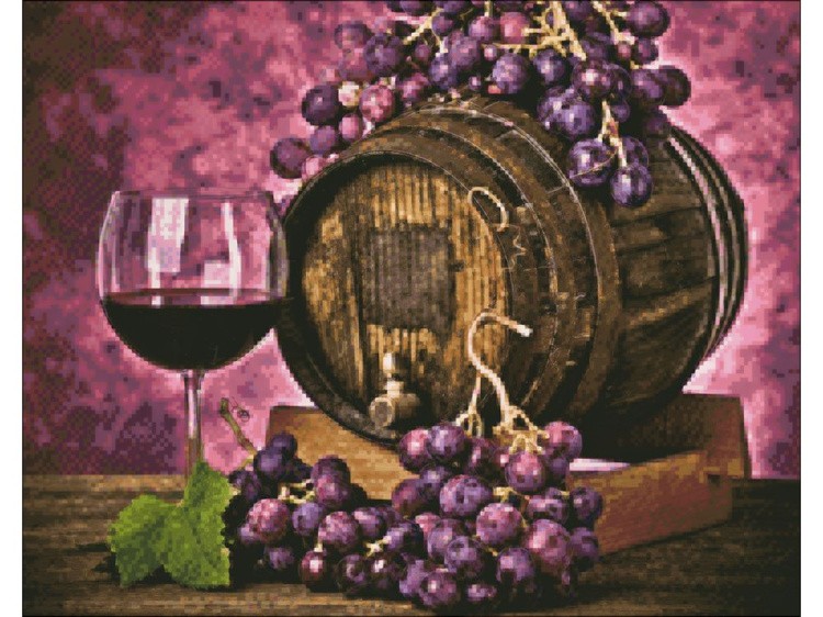 Алмазная вышивка «Винная бочка» — картинка 2