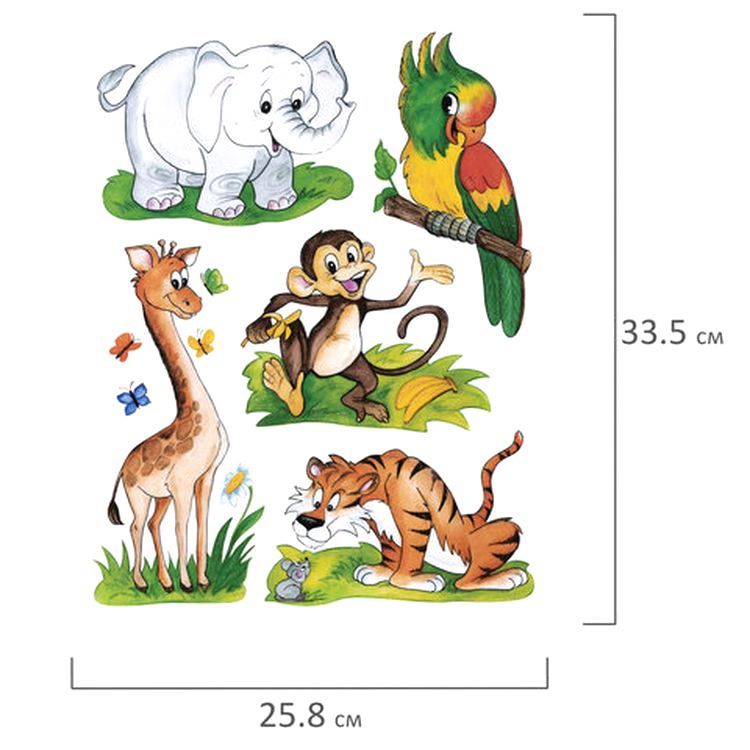 Украшение для окон и стекла «Забавные зверюшки 4» — картинка 3