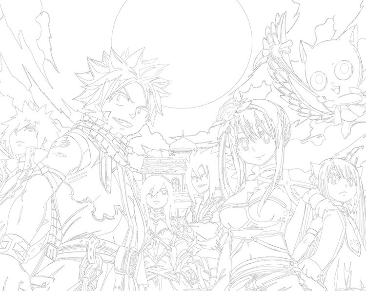 Картина по номерам «Аниме манга Хвост Феи Fairy Tale 2 40х50» — картинка 3