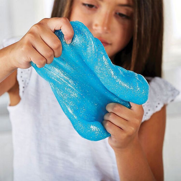 Клей для слаймов канцелярский с блестками ELMERS «Glitter Glue», 177 мл, голубой — картинка 5