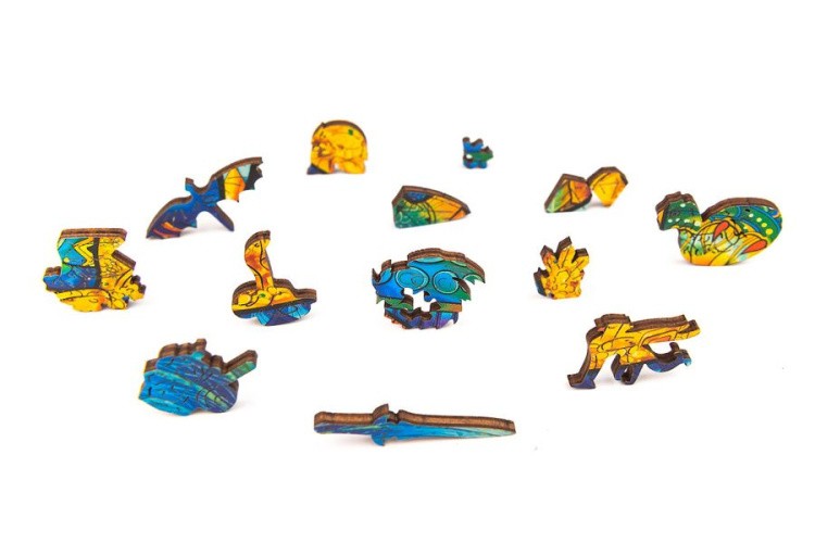 Деревянный пазл Unidragon «Оберегающий Дракон», размер M (А4) — картинка 10