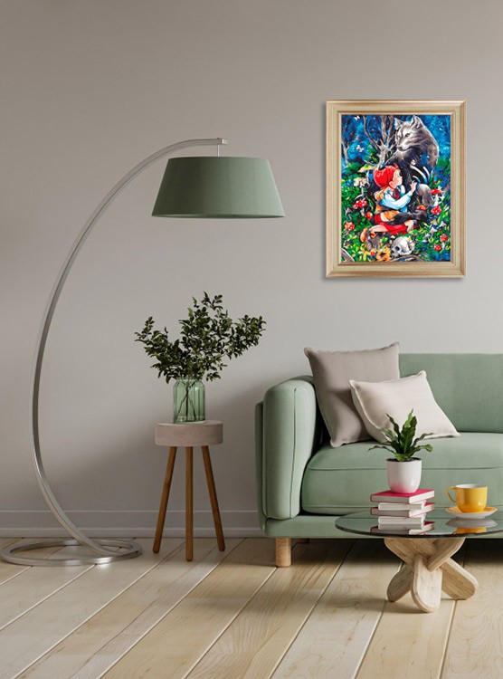 Картина по номерам «Красная шапочка и серый волк» — картинка 6