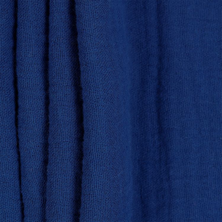 Ткань Муслин, 1 м х 130 см, 125 г/м², цвет: синий, TBY — картинка 2