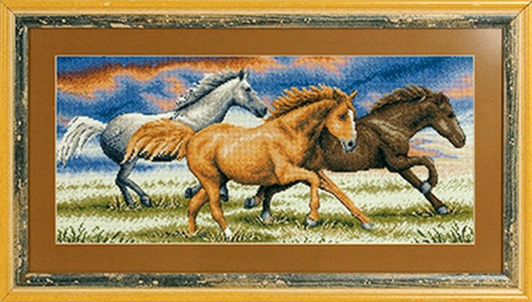 Набор для вышивания «Бегущие от грозы» — картинка 2