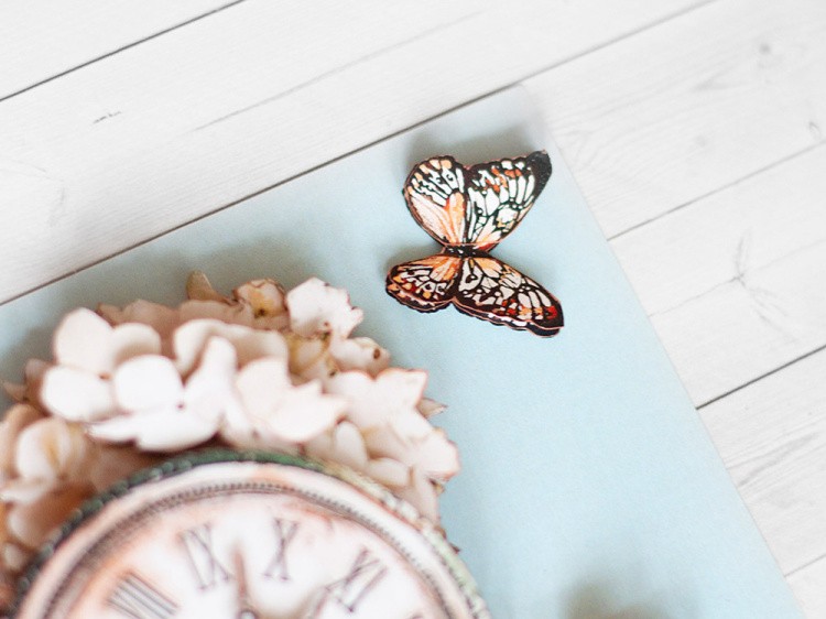 Папертоль «Нежная серия: Бабочка и часы» — картинка 2