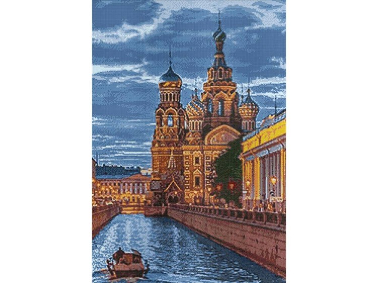 Алмазная вышивка «Храм Спаса на Крови» — картинка 3