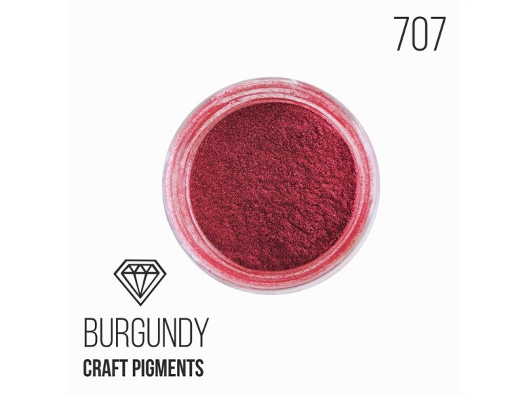 Пигмент минеральный темно-красный (Burgundy) 25 мл, CraftPigments