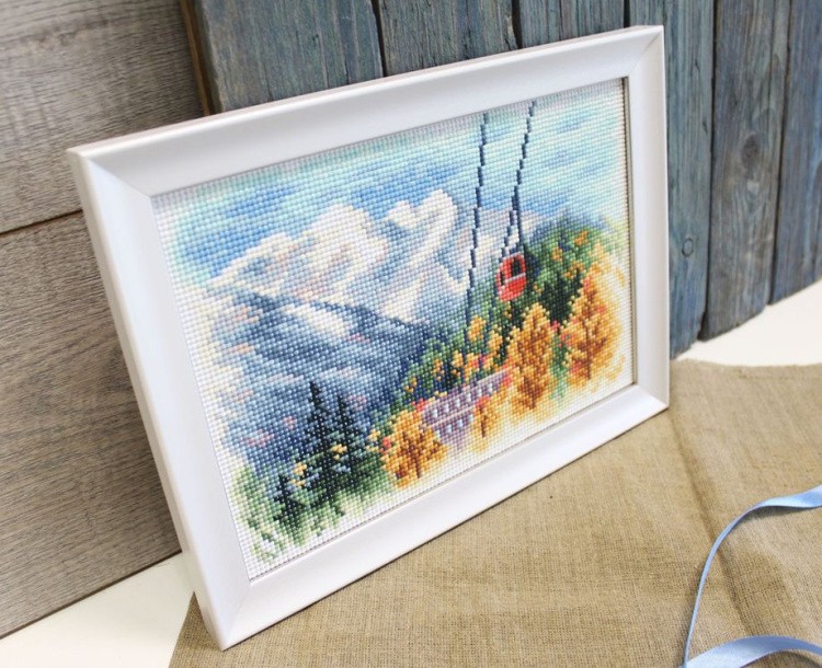 Алмазная вышивка «В горах» — картинка 2