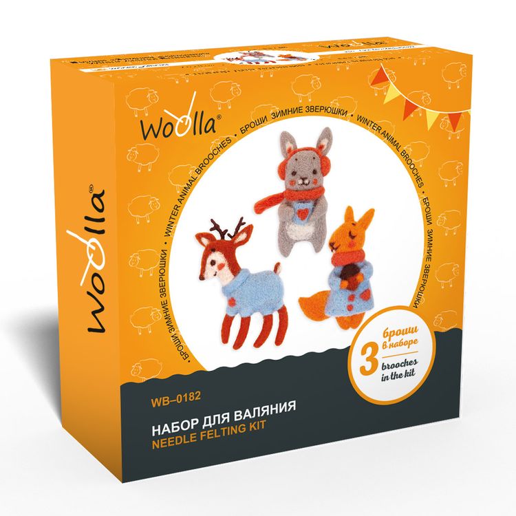Набор для валяния «Зимние зверюшки» — картинка 2