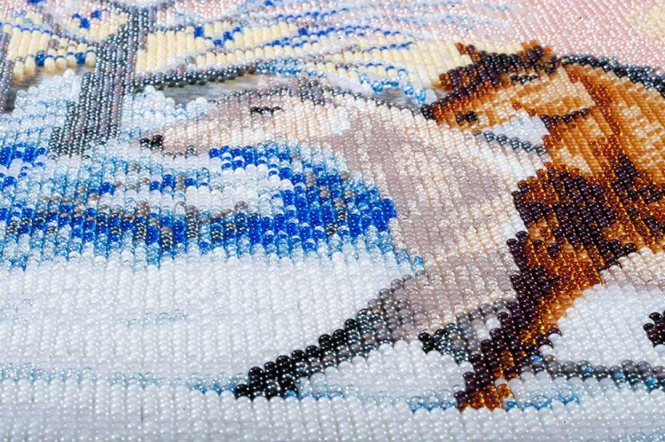 Набор вышивки бисером «Первый снег» — картинка 5