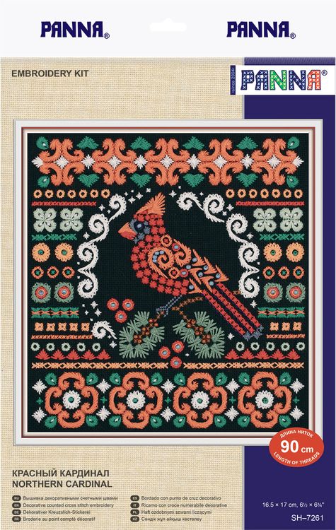 Набор для вышивания «Красный кардинал» — картинка 4