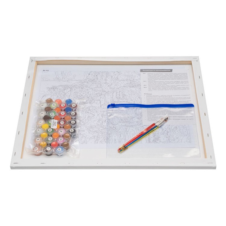 Картина по номерам «У самовара» — картинка 3