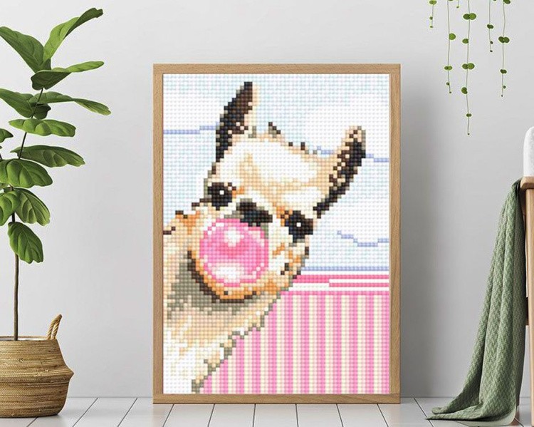 Алмазная вышивка «Лама» — картинка 3