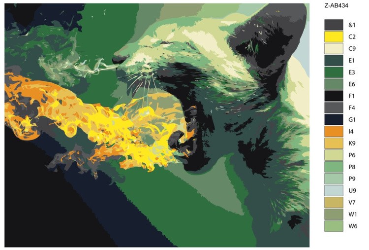 Картина по номерам «Сила гнева» — картинка 2