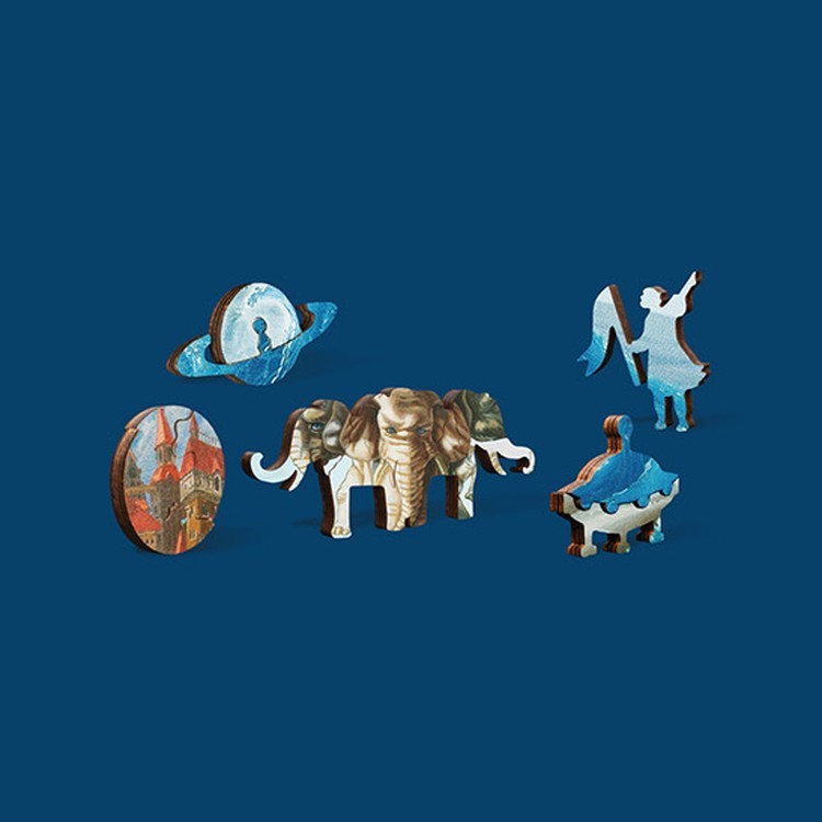 Деревянные пазлы DAVICI «Стивен Хокинг» — картинка 4