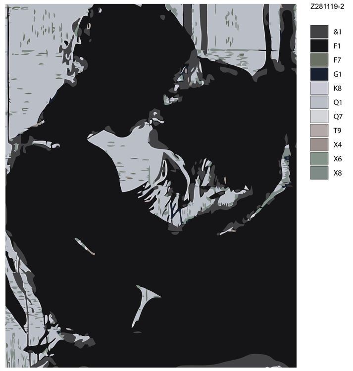 Картина по номерам «Пара» — картинка 2