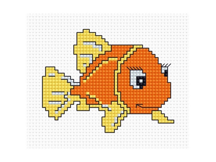 Набор для вышивания «Оранжевая рыбка»