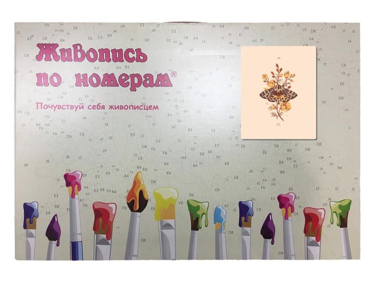 Картина по номерам «Бабочка» — картинка 3