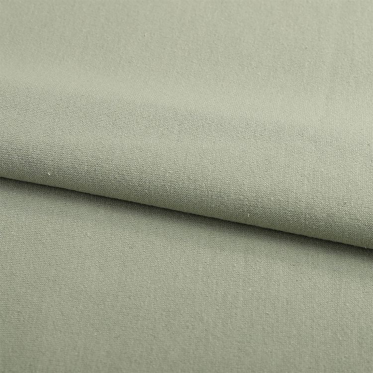 Ткань трикотаж Футер 2х нитка, петля, с лайкрой, 6 м, ширина 180 см, 230 г/м2, пенье, цвет: розмарин, TBY — картинка 4