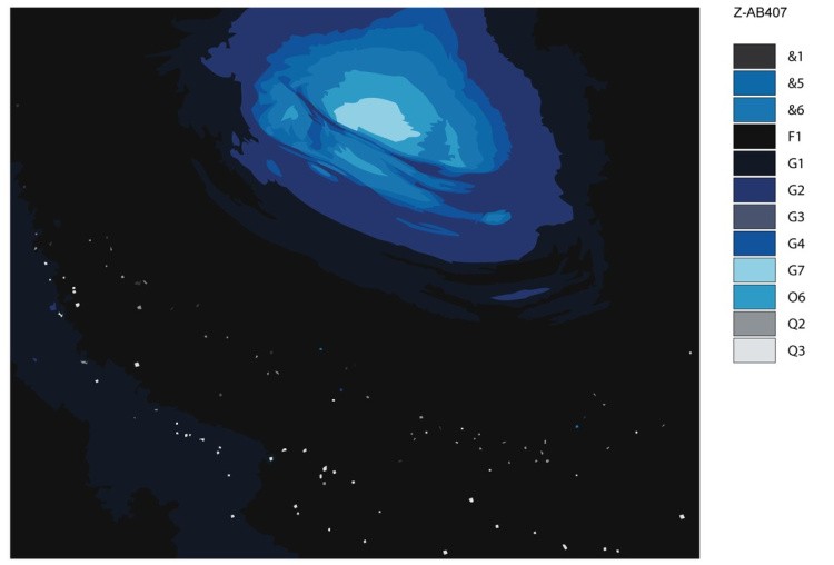 Картина по номерам «В космосе» — картинка 2