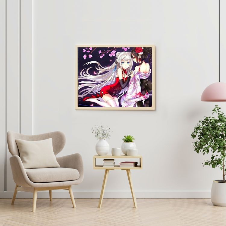 Картина по номерам «Аниме девочки» — картинка 5