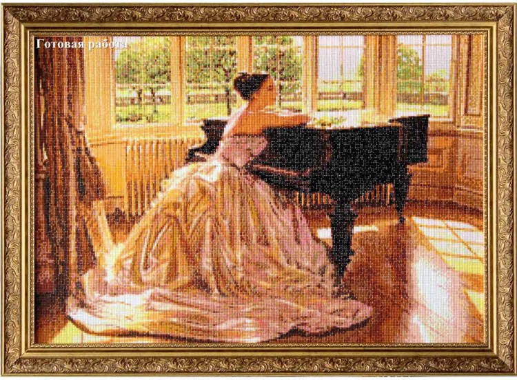 Алмазная вышивка «Пианистка» — картинка 4