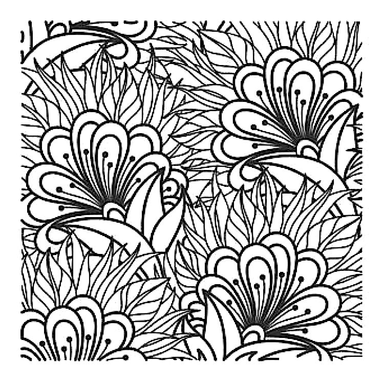 Текстурный лист «Волшебные цветы», Craft&Clay