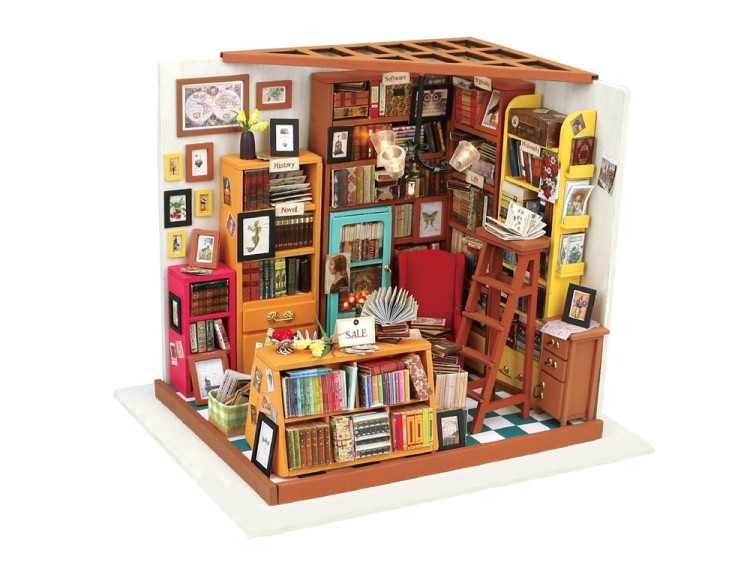 Набор для создания миниатюры (румбокс) «Книжный магазинчик»