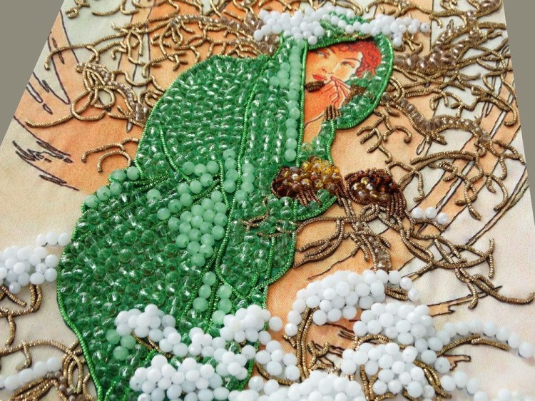 Набор вышивки хрустальными камнями «Зима» — картинка 8