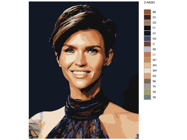 Картина по номерам «Руби Роуз» — картинка 2