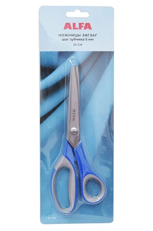 Ножницы «Зигзаг», 23 см, шаг зубчика 5 мм, ALFA — картинка 4