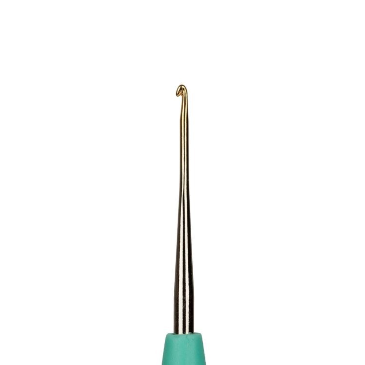 Крючок с прорезиненной ручкой, сталь, 1,1 мм, 13 см, Gamma — картинка 2