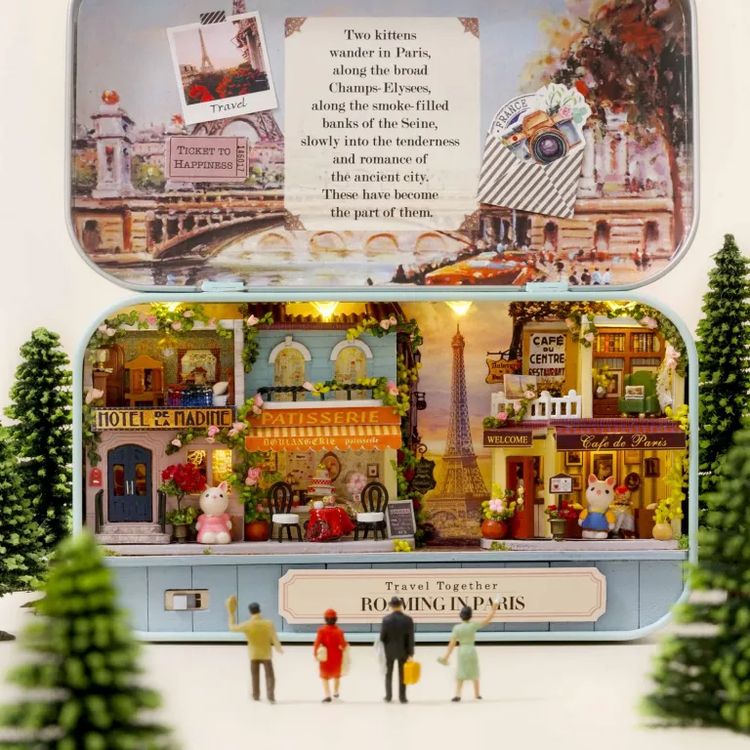 Сборная модель (румбокс) в шкатулке «Прогулка в Париже» — картинка 3
