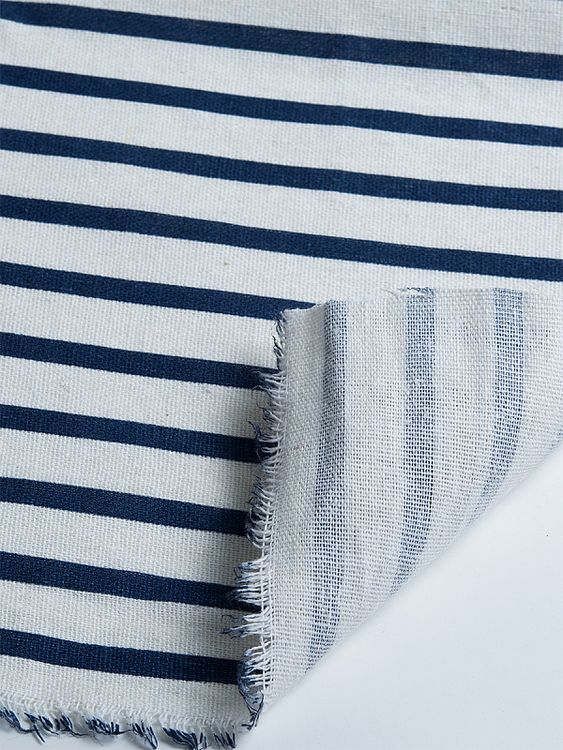 Ткань льняная, 3 м x 150 см, 140 г/м², цвет: белый, принт, TBY — картинка 4