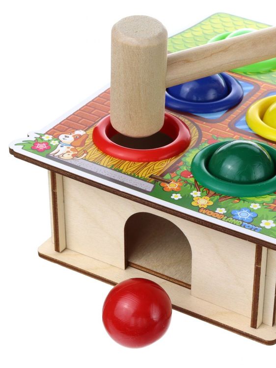 Стучалка цветная «Дом», 6 отверстий — картинка 4