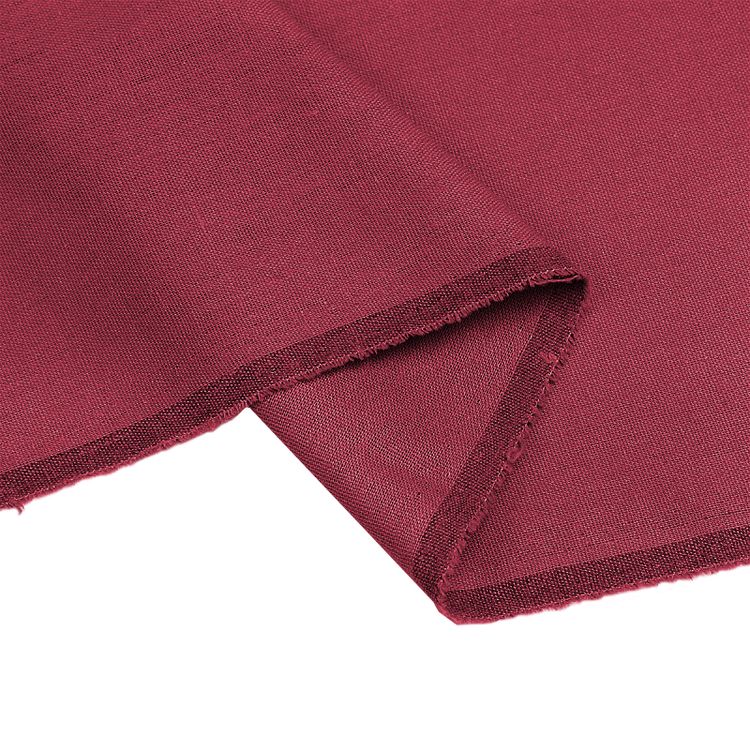 Ткань льняная, 10 м x 140 см, 185 г/м², цвет: бургунди, TBY — картинка 4