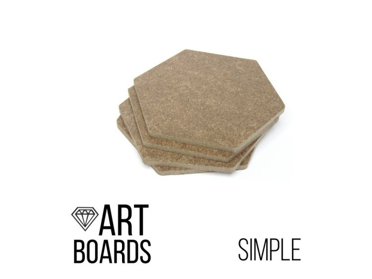 Заготовка для подставок под кружку шестигранник, 1 шт., Craftsmen.store — картинка 2