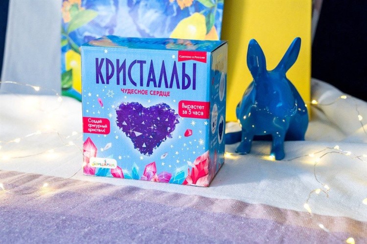 Набор для выращивания кристаллов «Сердце фиолетовое», Bumbaram — картинка 8