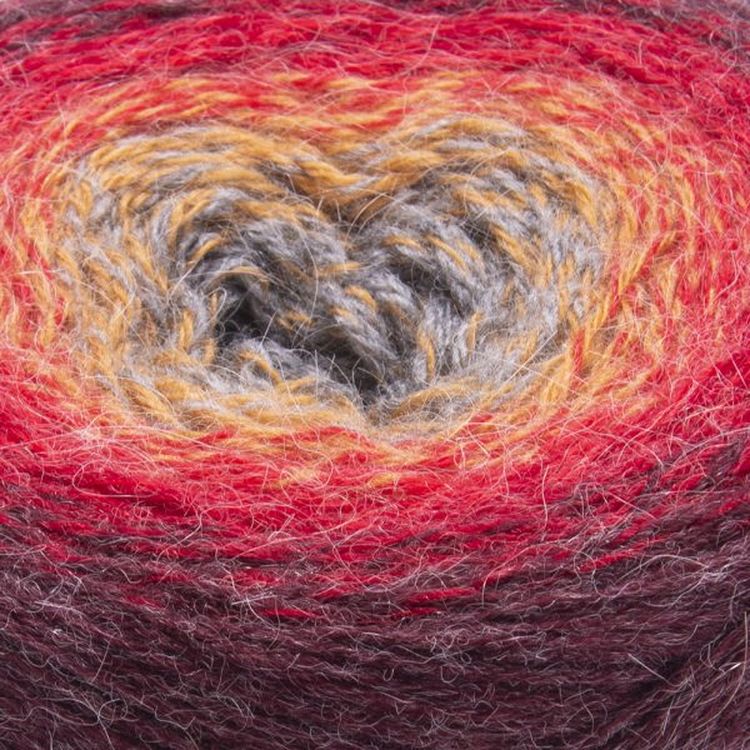 Пряжа YarnArt Flowers Alpaca (422), мультиколор, 5 шт. по 250 г — картинка 2