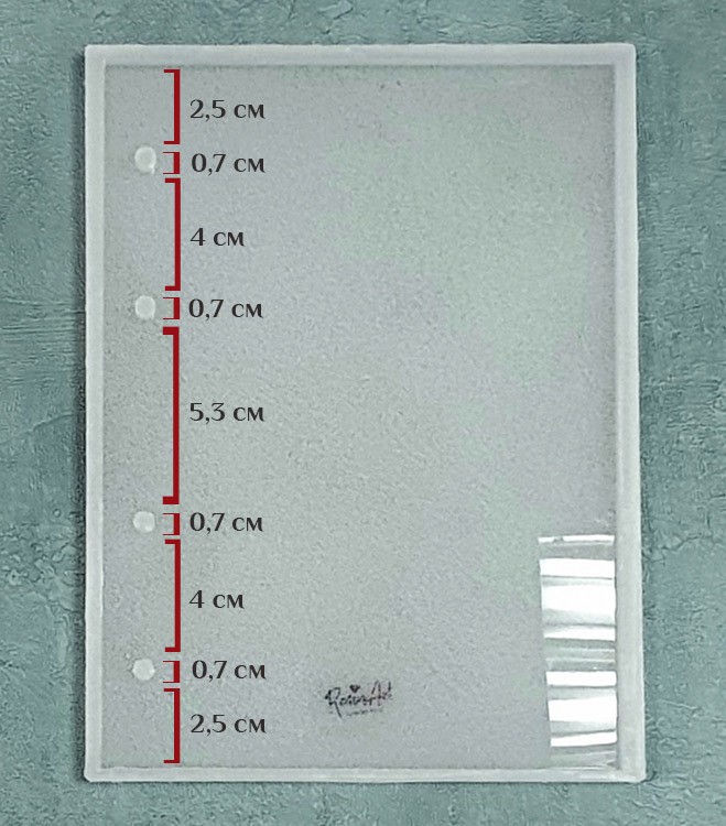 Силиконовый молд - Обложка для тетради (А5) с отверстиями для колец, 1 шт. — картинка 2