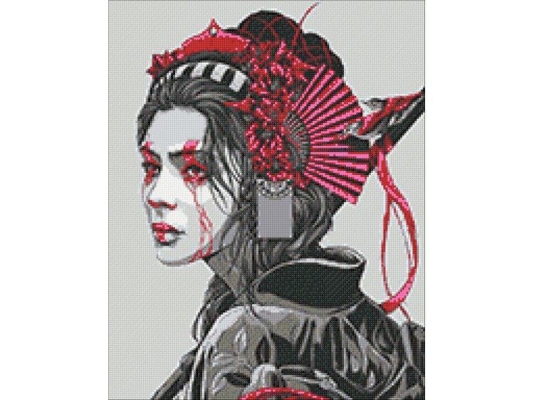 Алмазная вышивка «Японская дива» — картинка 2