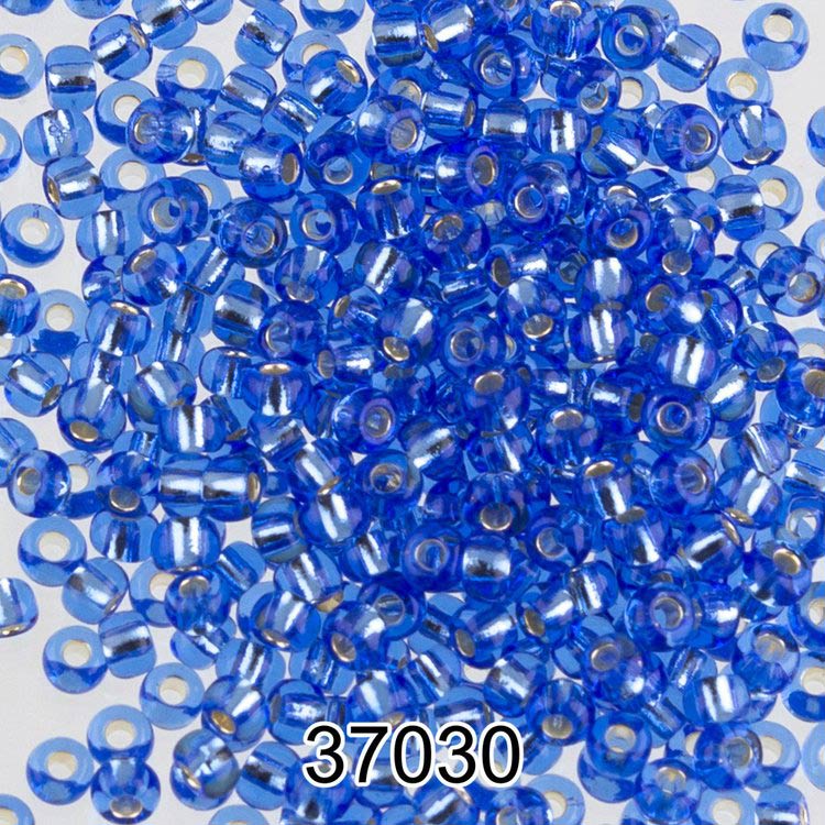 Бисер Чехия круглый 5 10/0, 2,3 мм, 500 г, цвет: 37030 светло-голубой