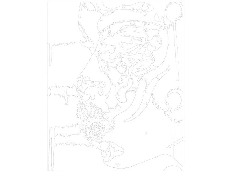 Картина по номерам «Радужный лик» — картинка 3