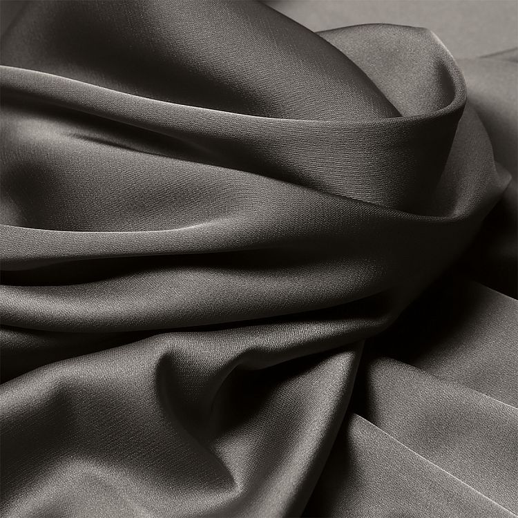 Ткань шелк Армани, 5 м, ширина 150 см, 90 г/м², цвет: 126 серый (шиншила), TBY — картинка 3